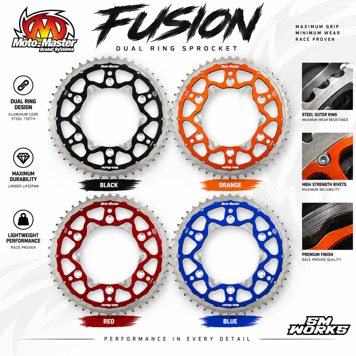 COURONNE MOTO-MASTER FUSION