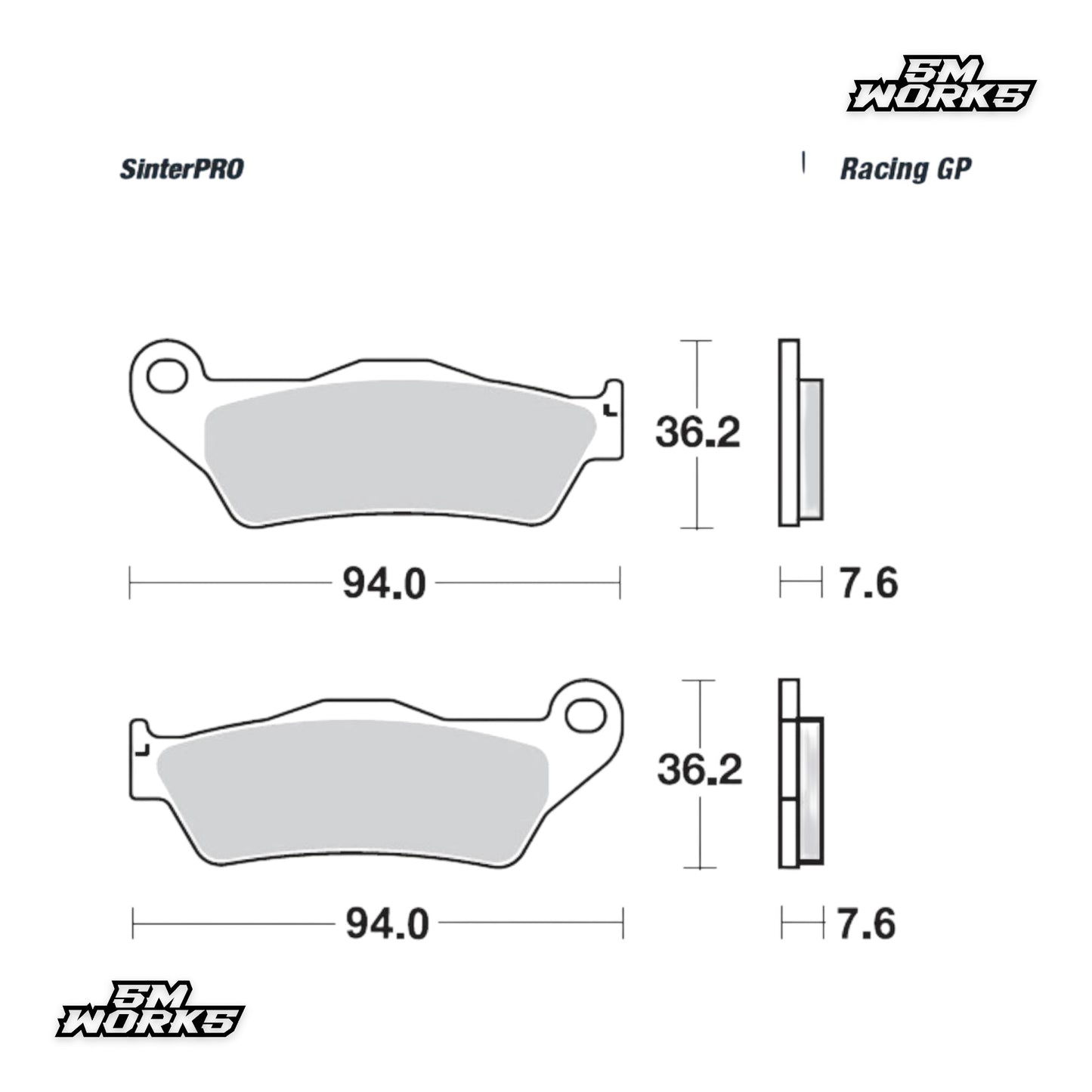 MOTO-MASTER SinterPRO Bremsbelag