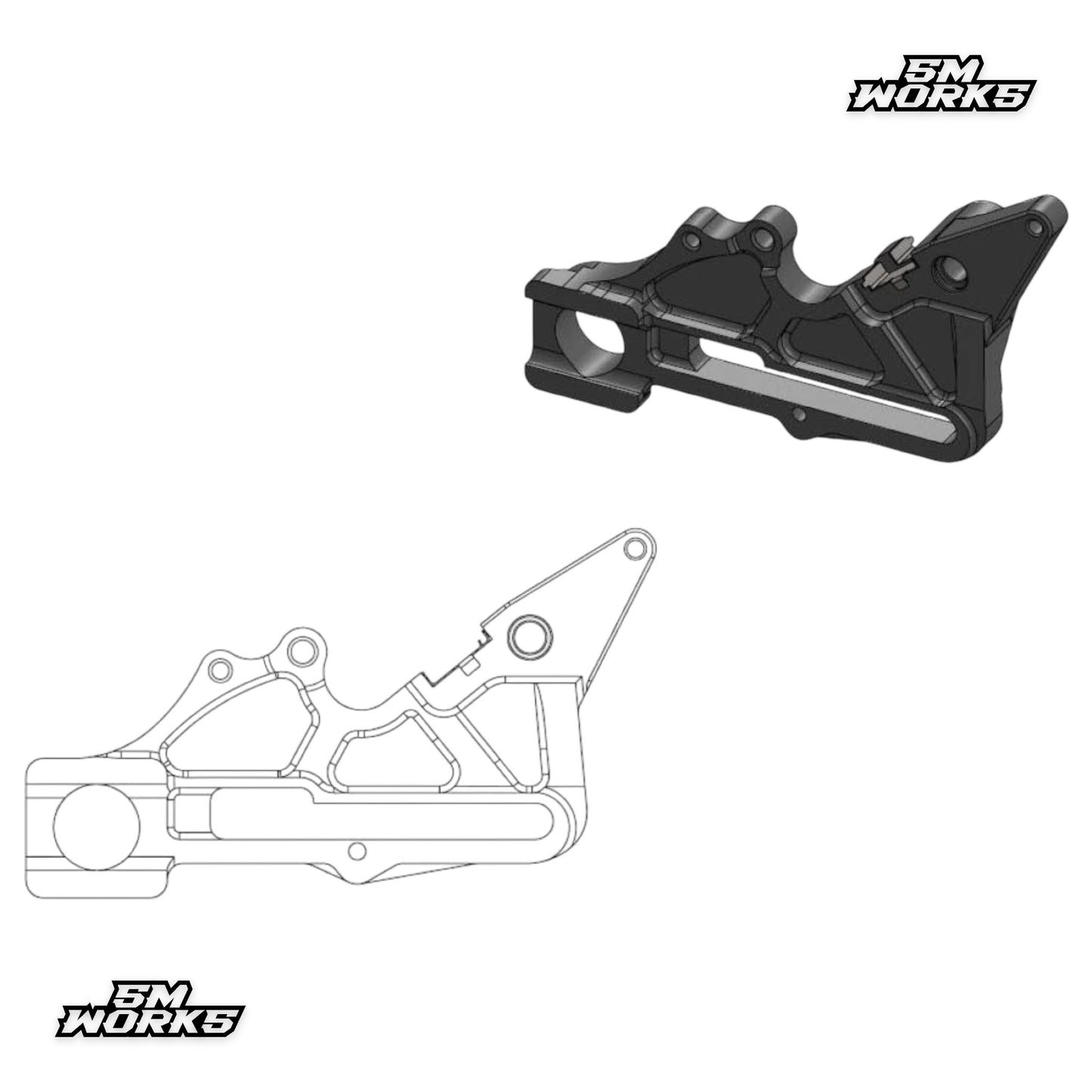 MOTO-MASTER OVERSIZE ADAPTER 240MM REAR