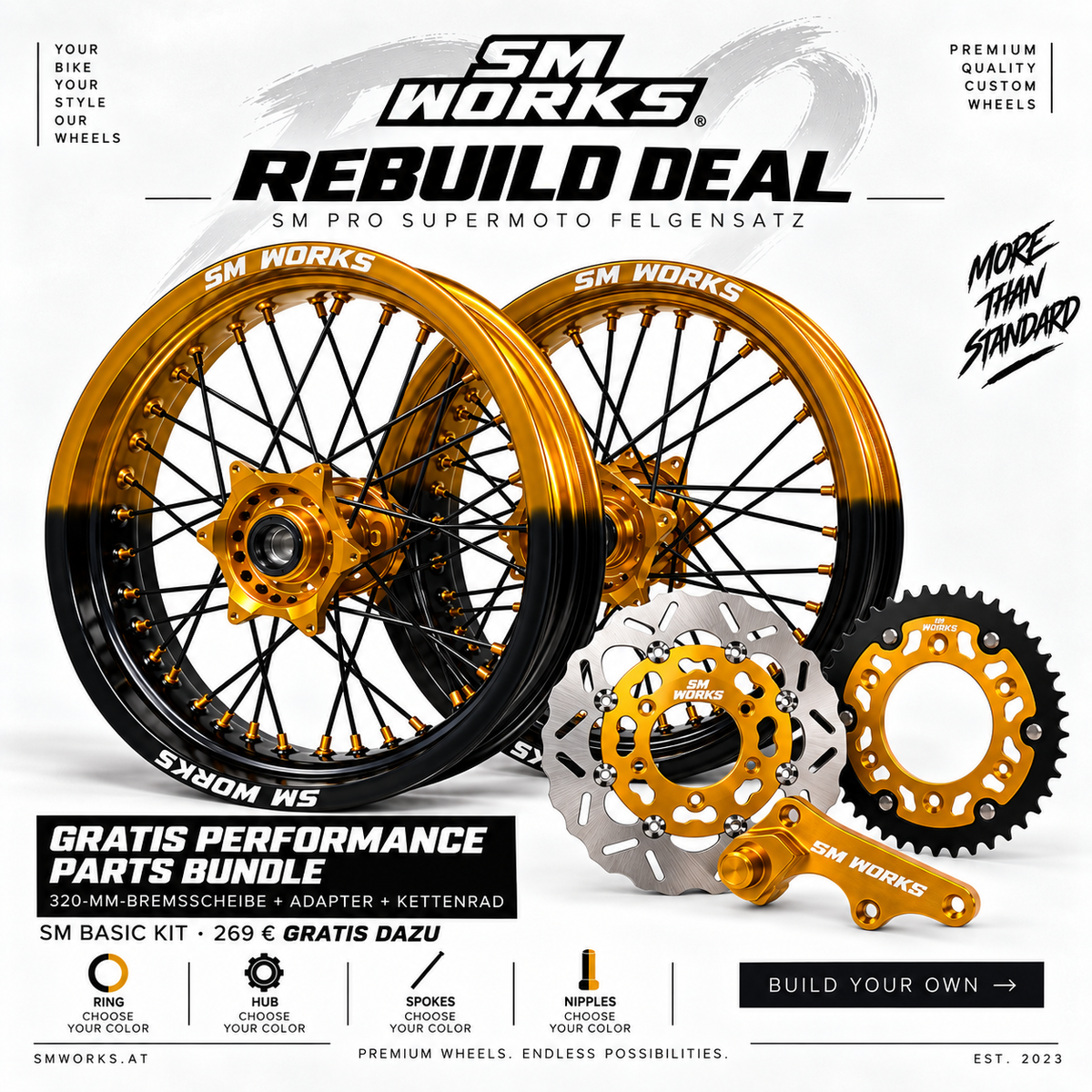REBUILD-ERBJUDANDE: SM-PRO SUPERMOTO FÄLGSATS